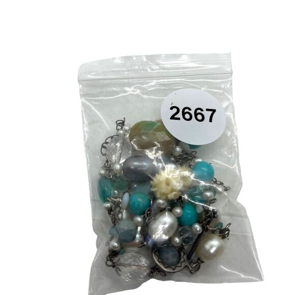 Shube Dakota West Sterling Multi Gemstone Native Necklace Station 925 Retro VTG - Picture 11 of 16